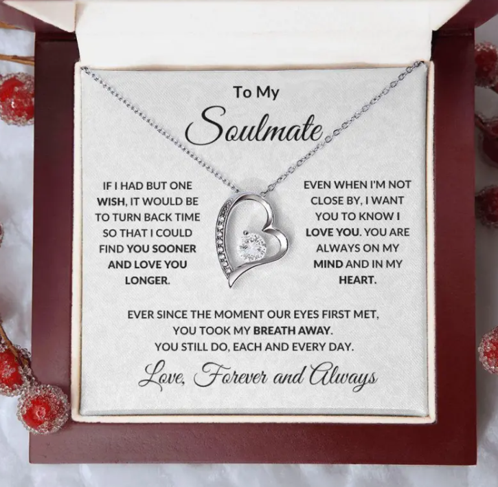 To My Soulmate - Heart Necklace