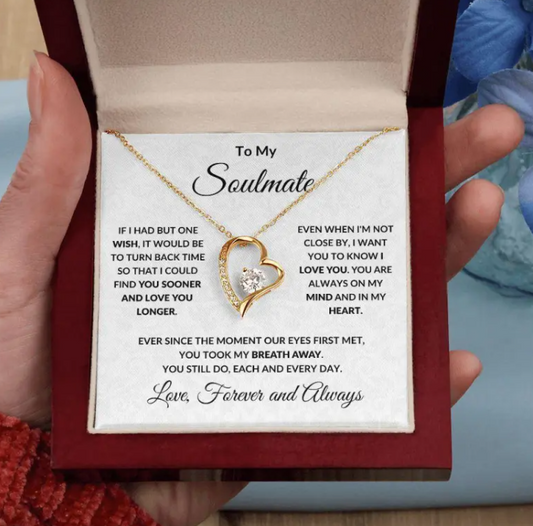 To My Soulmate - Heart Necklace